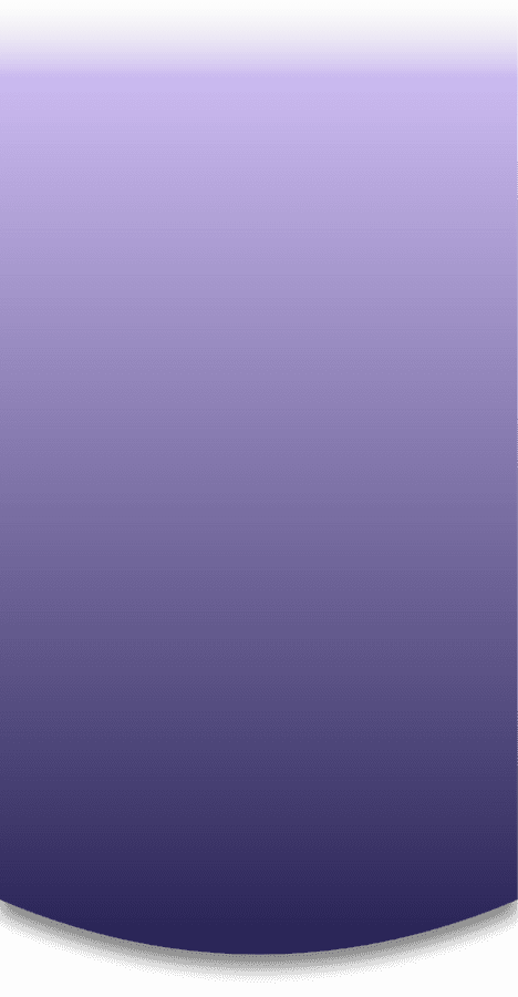 Purple gradient background with curved bottom