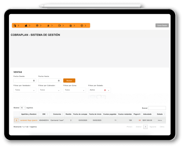 CobraPlan - Sistema de gestión